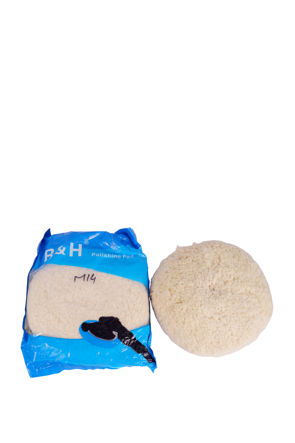 8" Wool Double Sided Buffing Pad for 2-Sided Compound Cutting
and Polishing M14