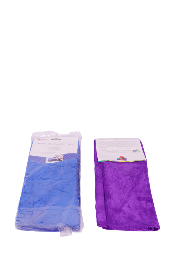 Allextreme Super Absorbent Car Cleaning Microfiber Cloth Towel Reusable Multipurpose Ideal for All Surfaces 400gsm (40cmX60cm) 2 Pieces in 1 Pack