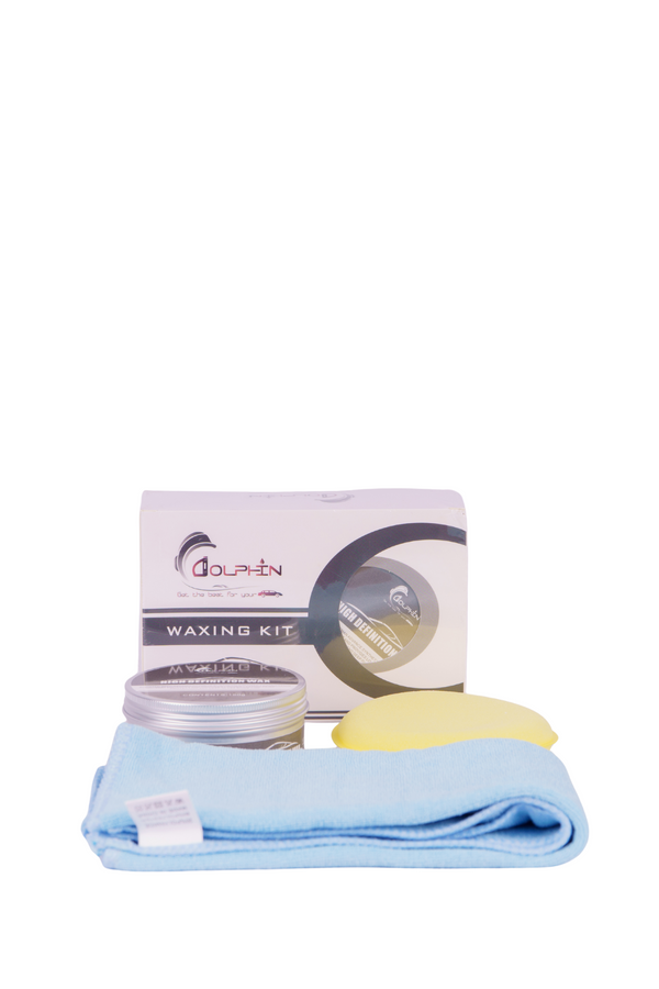 Dolphin Car Wax, Waxing Kit D-001 (150g WAX, 1 Applicator, 
1 Microfiber)