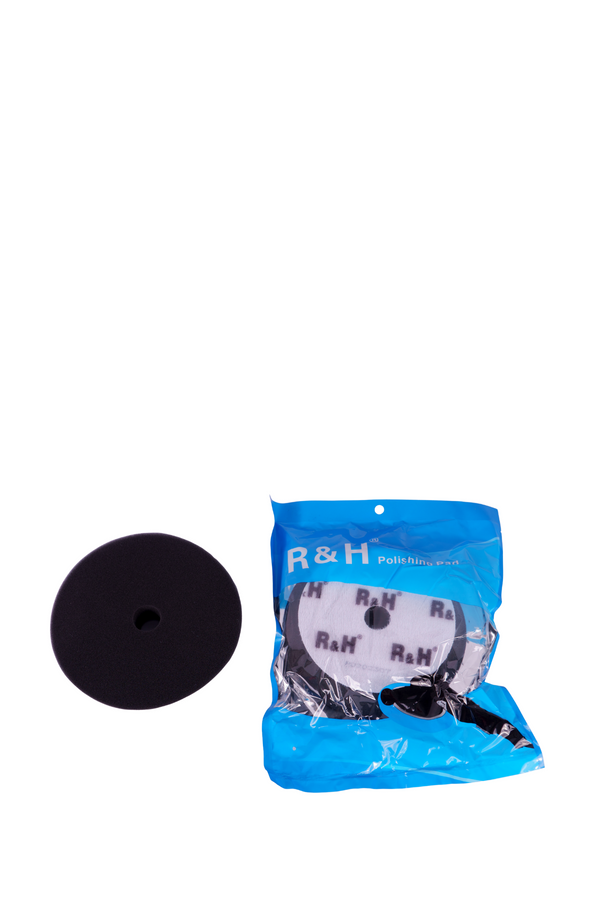 R&H 5"Inches (125mm) Black Foam Pad for Finishing