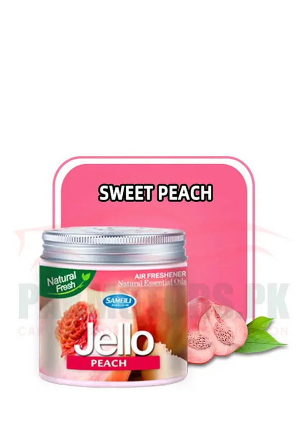 Jello Peach Natural Fresh Car Air Freshener Gel