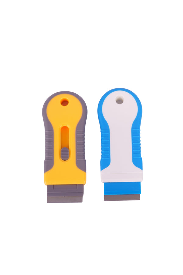 Razor Blade Scrape with Scraper Tool, 
Razor Blade Retractable, Paint Stripping Tool, Cleaning Tool for Removing Labels, Stickers, Decals, Paint from Glass and Stovetop k-219